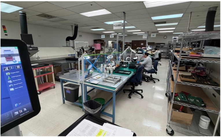 Advanced Assemblies assembly floor with workstations